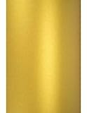 Netuno 10x Bastelpapier Perlmutt-Gold DIN A4 210x 297 mm 120g Aster Metallic Cherish Goldpapier zum Basteln Dekorieren Pearlpapier Glanzpapier Perlmuttglanz-Papier für Hochzeit Weihnachten
