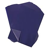 Gitua 100 Blatt Kohlepapier, A4 Blau Pauspapier DIY Handwerk Transferpapier für Holz Papier Segeltuch Glas Keramik und Andere Oberflächen
