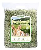 Heu-Heinrich® 1kg Bio-Kräuterheu - Bergwiesenheu aus dem Naturpark Thüringer Wald - Streu für Nager - Kaninchen Futter, Meerschweinchen Futter, Hamster Futter, Hasen Futter, Nager Futter