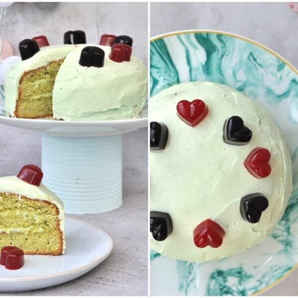 Sag es mit Kuchen: Zitronen-Torte mit selbstgemachten Gelee-Herzen