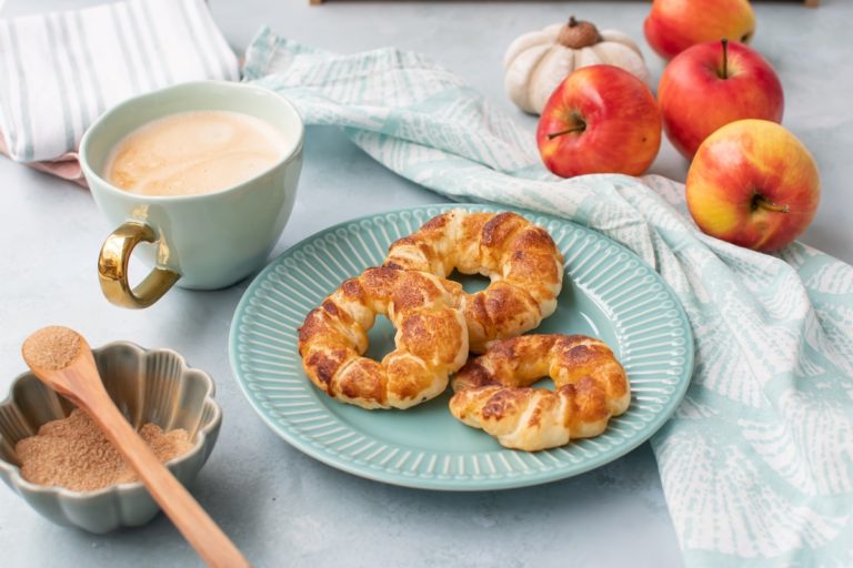 Blätterteig Apfelringe backen Rezept Smillas Wohngefühl